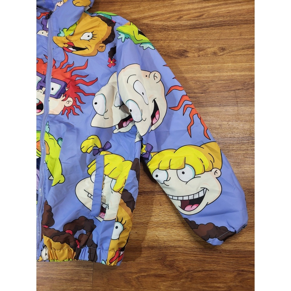 Members Only Nickelodeon Jacket Mens M Rugrats Windbreaker Hooded - Picture 2 of 5